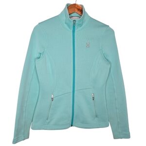 Spyder Womens Active Mint Green Full Zip Core Sweater Jacket Medium